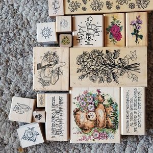 Mothers Day Themed Stamps - 19 pieces